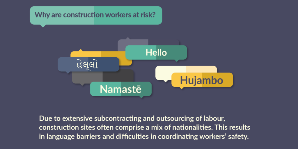 Social media graphic: Why are construction workers at risk?