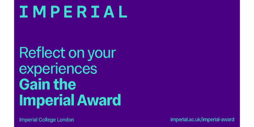 Large on-screen advert for the Award
